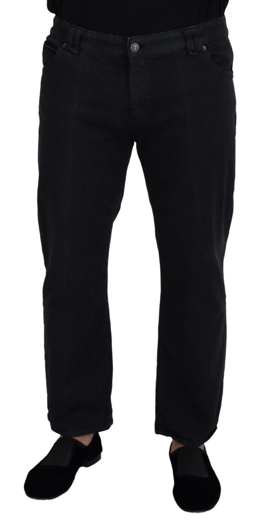 John Galliano Elegant Black Mainline Cotton Jeans IT44 | XS