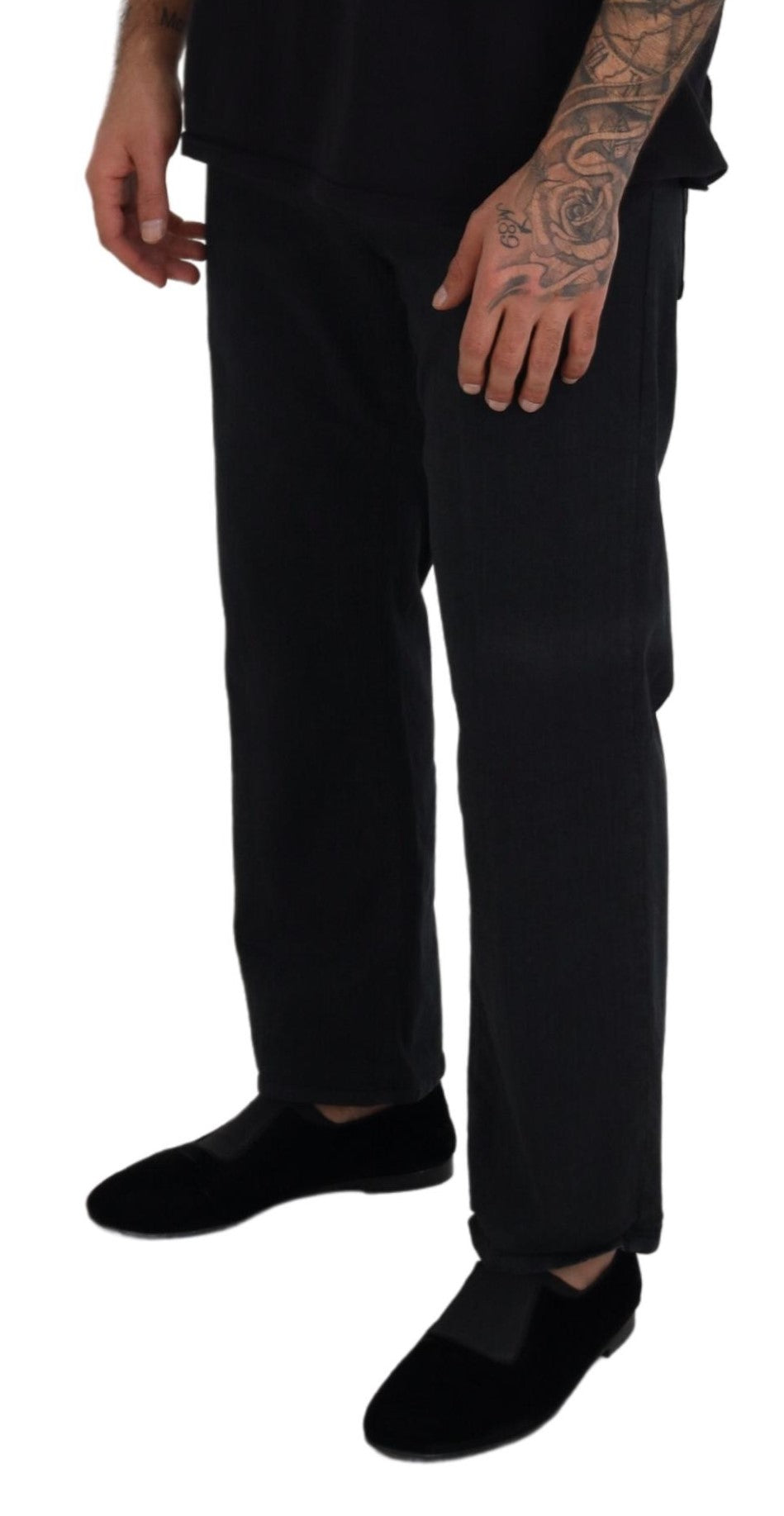 John Galliano Elegant Black Mainline Cotton Jeans IT44 | XS