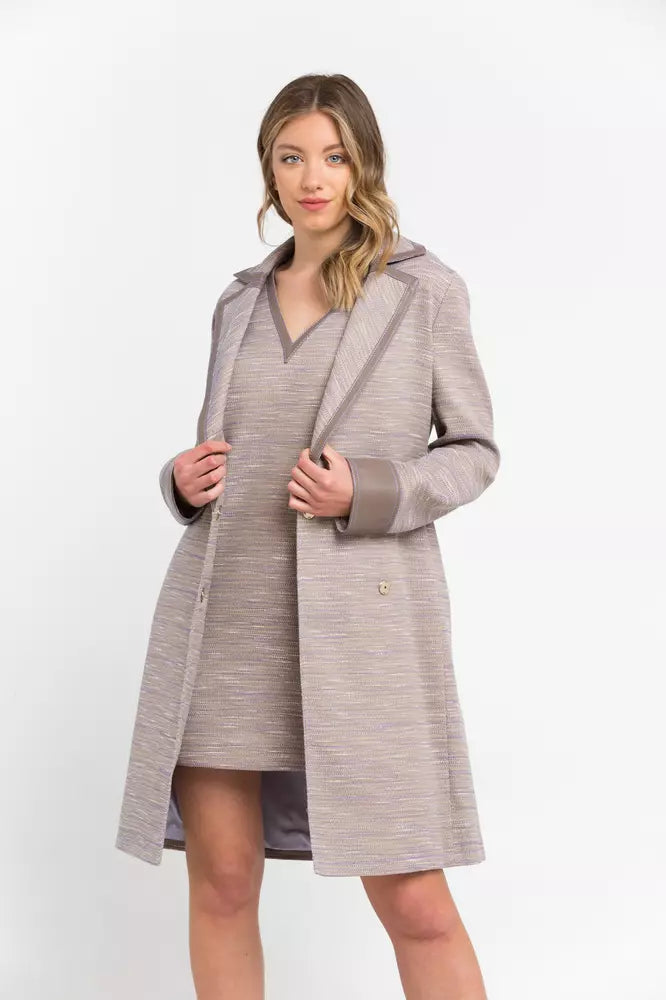 Trussardi Beige Cotton Women Coat IT38 | XS