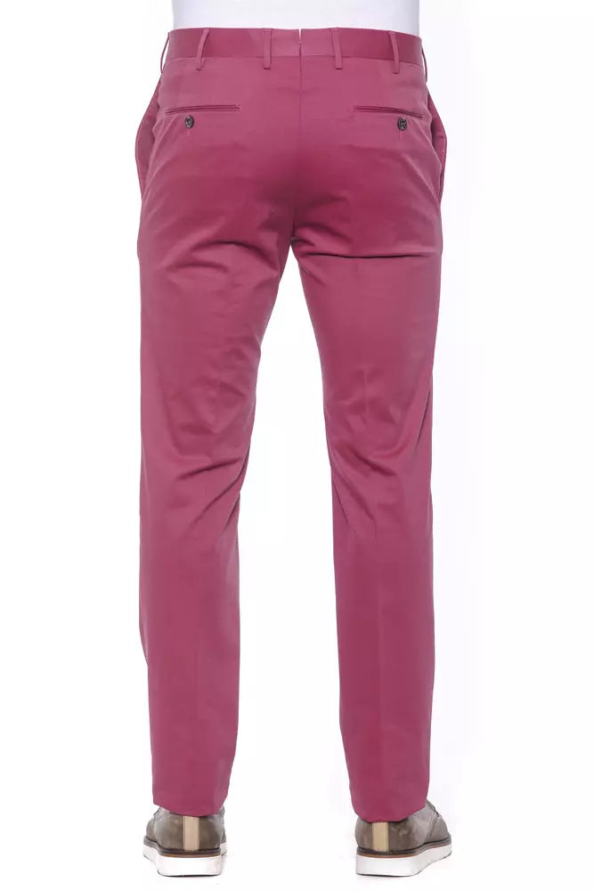 PT Torino Fuchsia Cotton Men Trouser IT54 | XXL