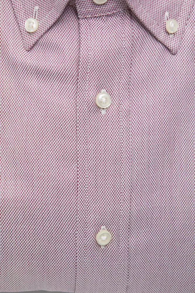 Robert Friedman Red Cotton Men Shirt