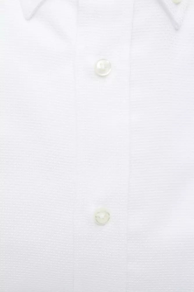 Robert Friedman White Cotton Men Shirt