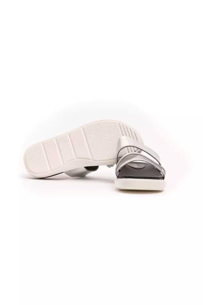 Péché Originel Silver Polyethylene Women Sandal EU39 | US9