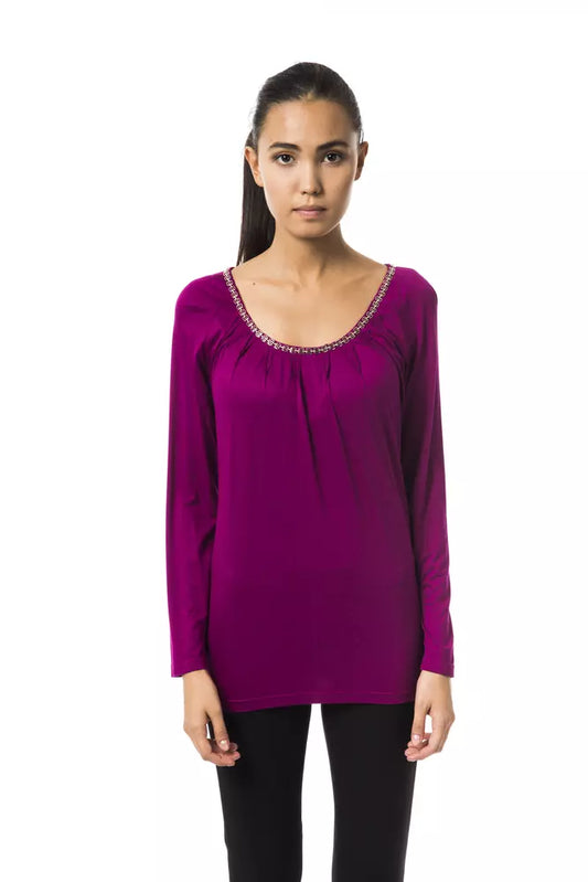 BYBLOS Purple Viscose Women Top IT42 | M