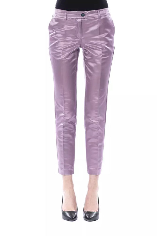 BYBLOS Purple Cotton Women Pant IT44 | L