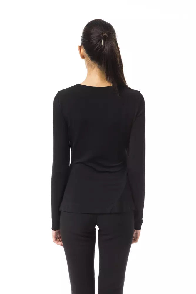 BYBLOS Black Viscose Women Top