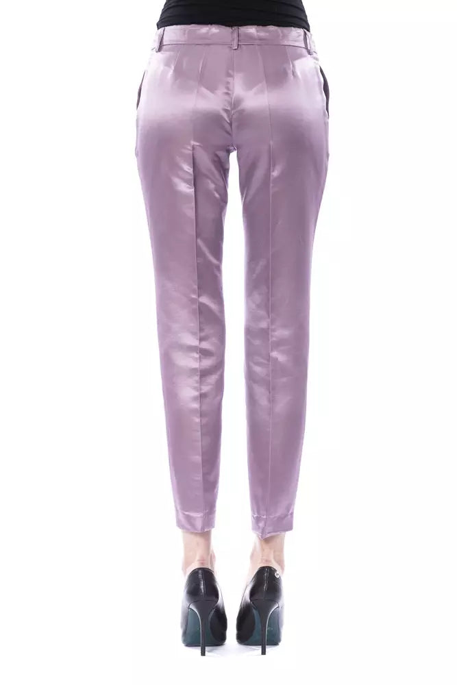 BYBLOS Purple Cotton Women Pant IT44 | L