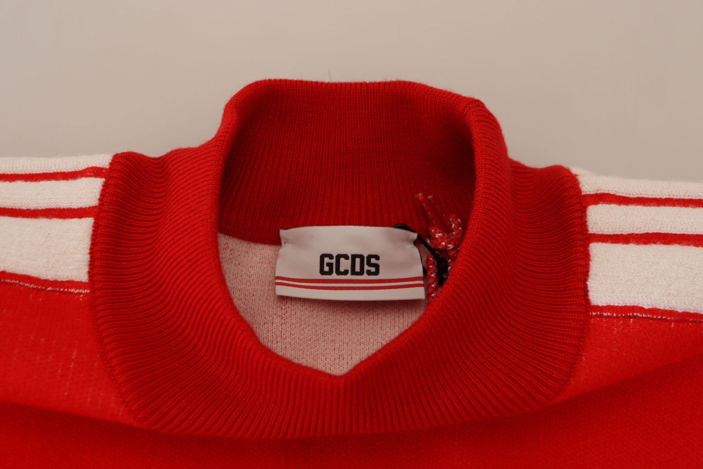 GCDS Elegant Red Pullover Sweater for Men IT46 | S