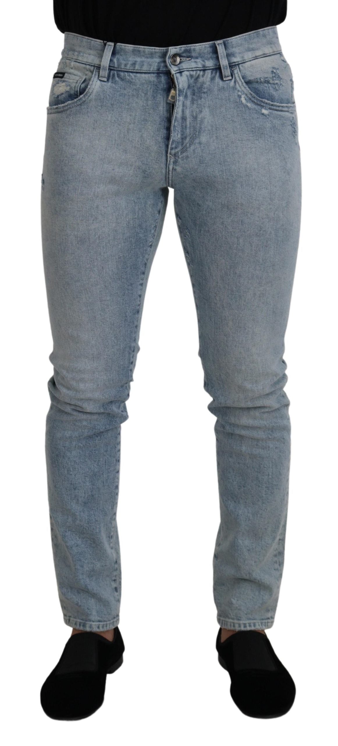 Dolce & Gabbana Classic Light Blue Denim Pants IT46 / S