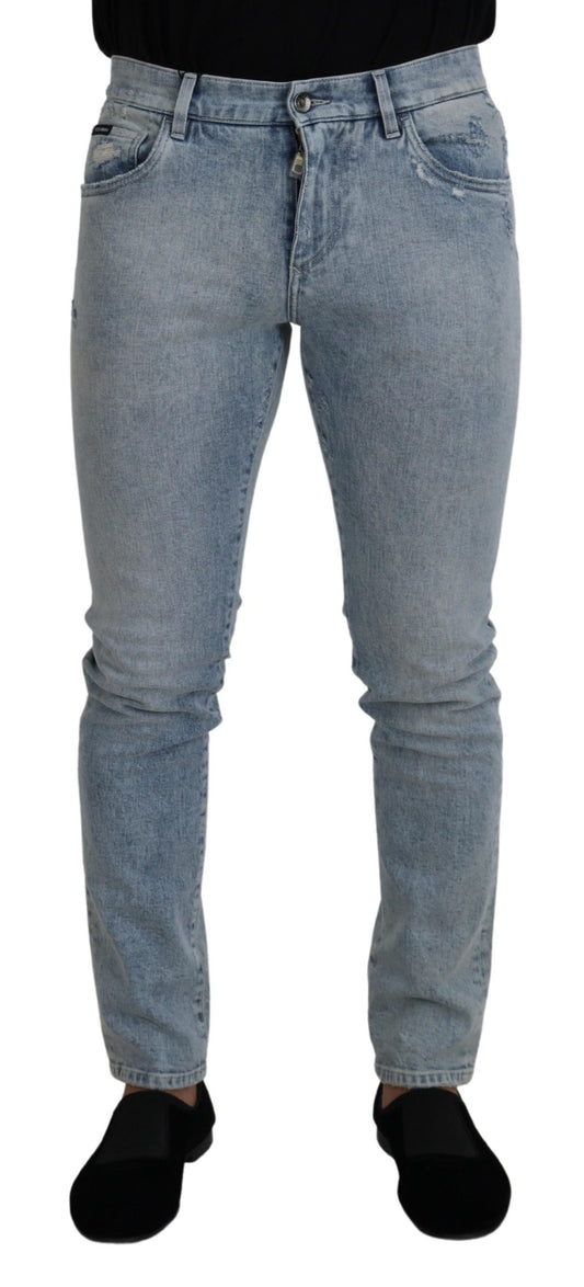 Dolce & Gabbana Classic Light Blue Denim Pants IT46 / S