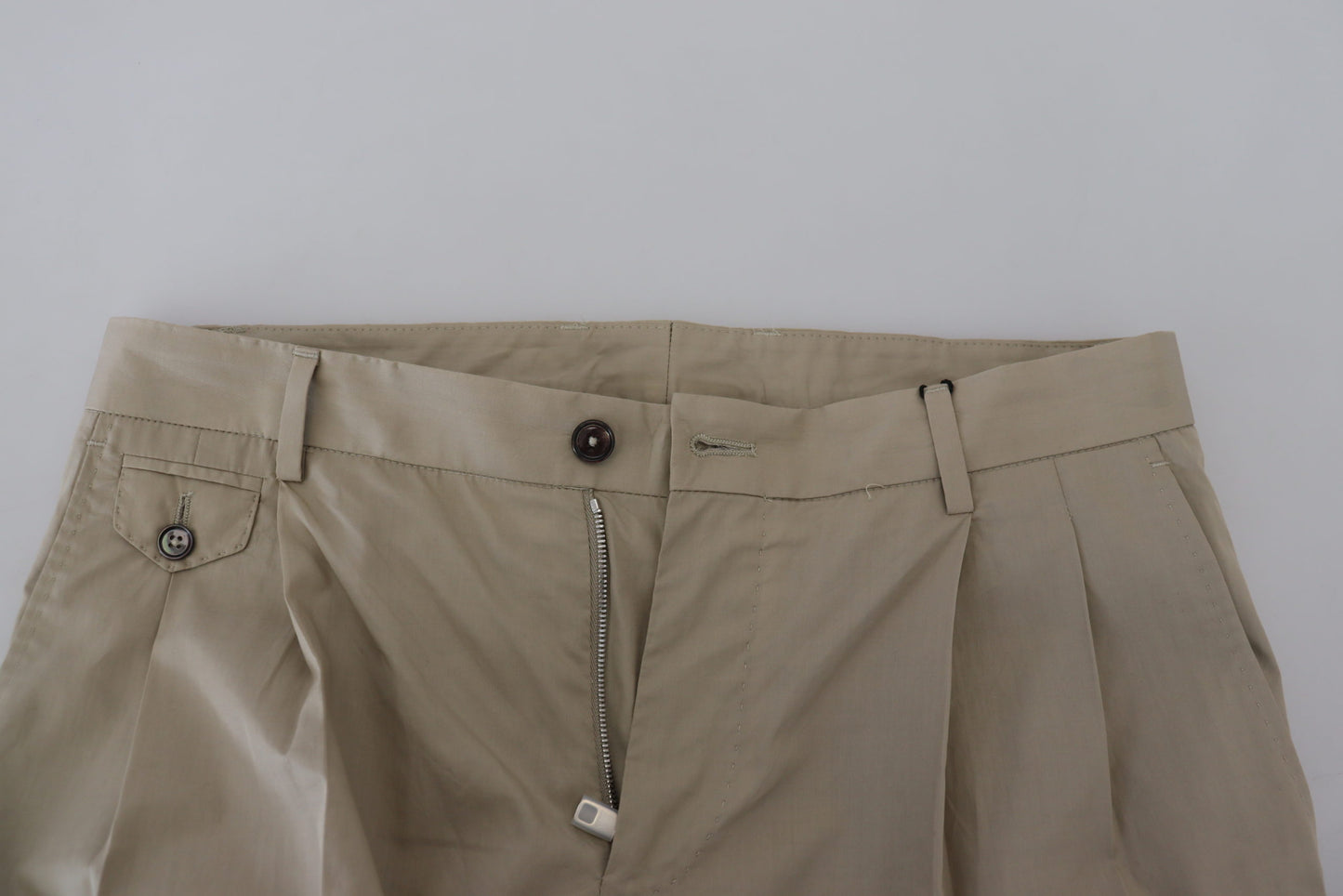 Dolce & Gabbana Stunning Beige Italian Cotton Trousers IT44 / XS