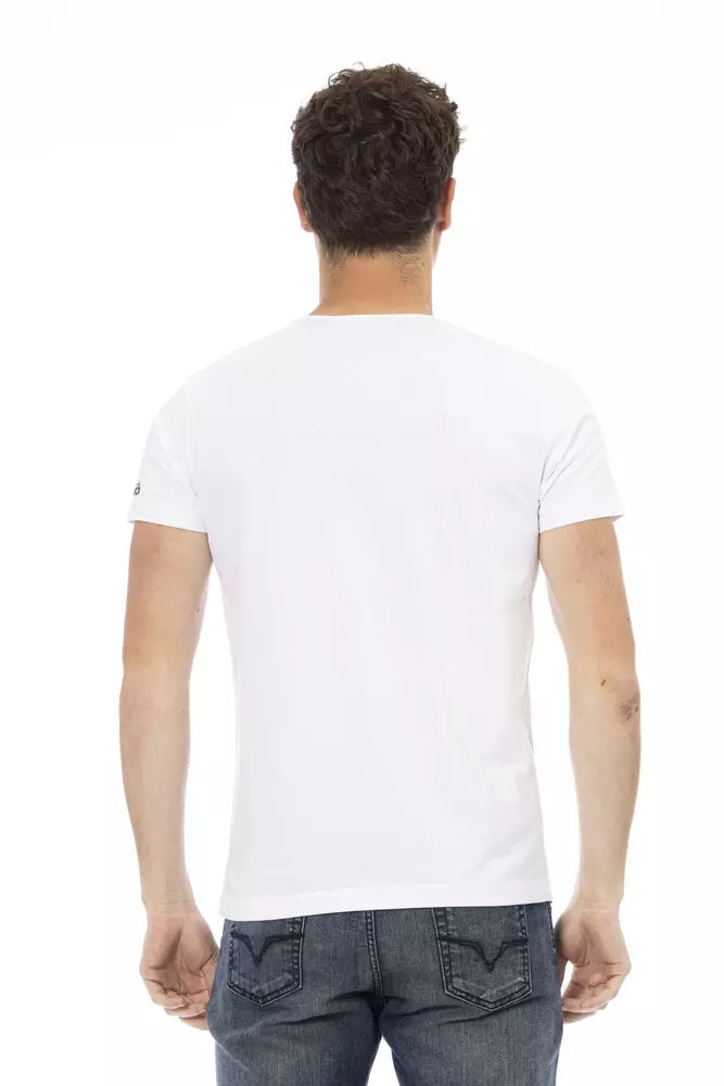 Trussardi Action White Cotton Men TShirt