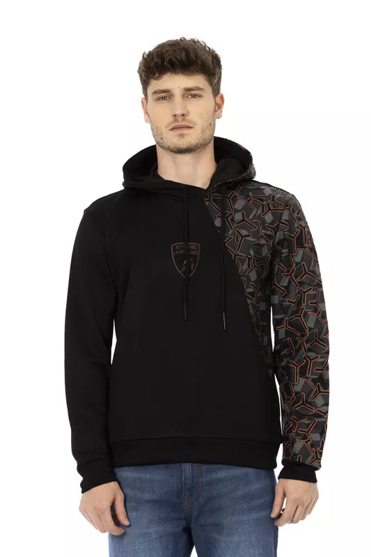 Automobili Lamborghini Black Cotton Men's Hoodie