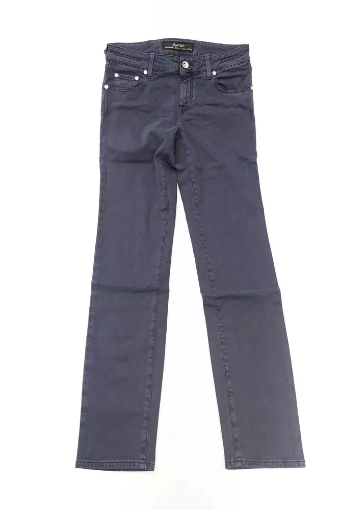 Jacob Cohen Blue Cotton-Like Women's Jean W27