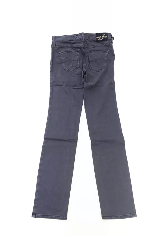 Jacob Cohen Blue Cotton-Like Women's Jean W27