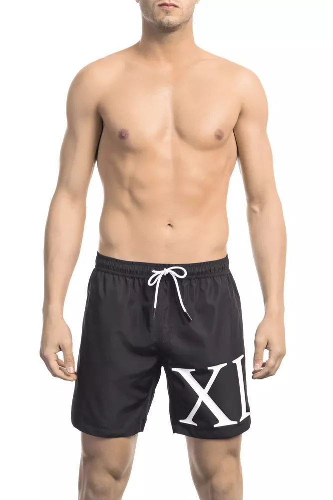 Bikkembergs Black Polyester Men Swim Short