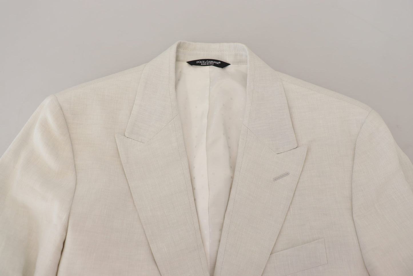 Dolce & Gabbana Elegant White Sicilia Single Breasted Blazer IT44 / XS