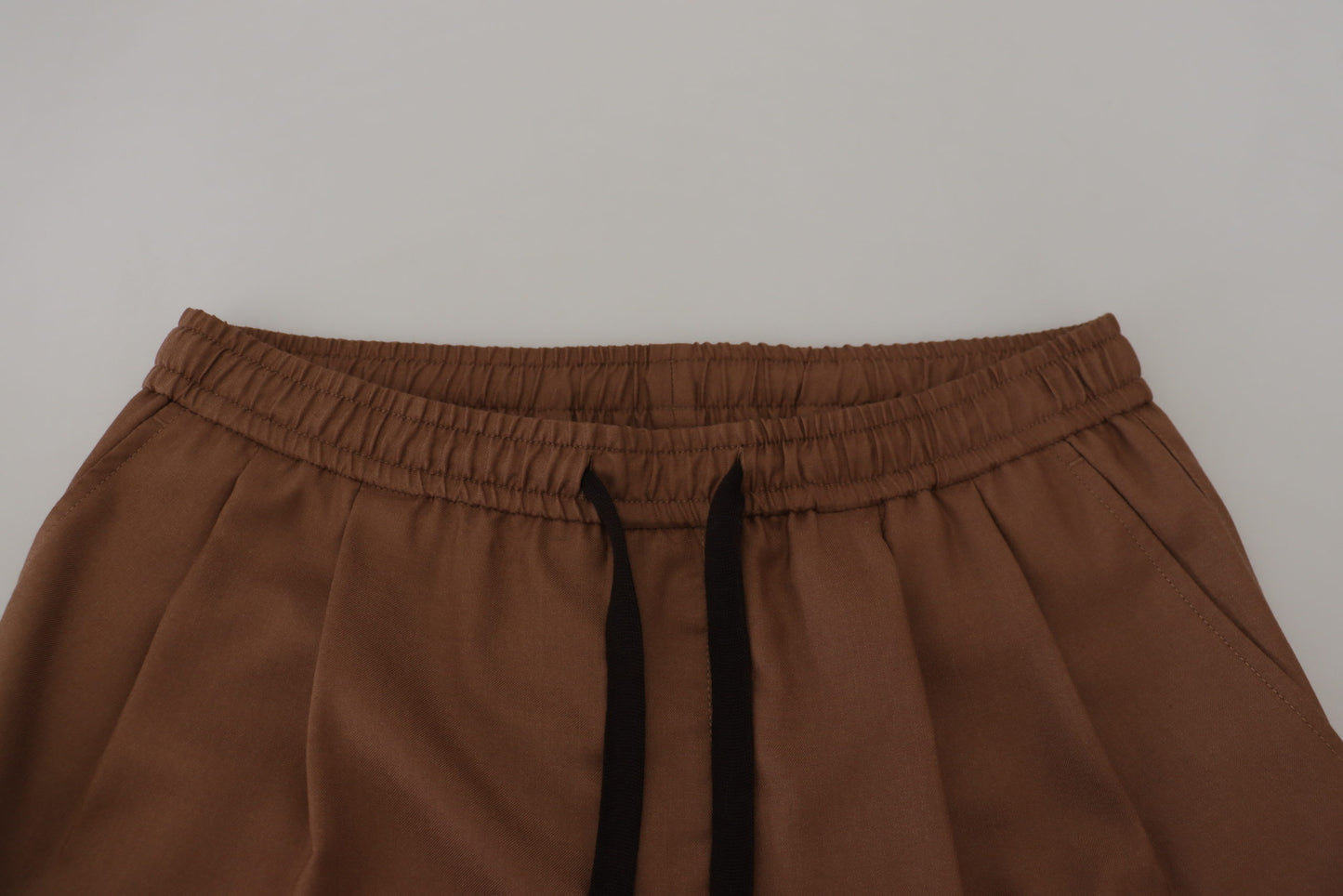 Dolce & Gabbana Chic Brown Cashmere-Silk Jogger Pants IT48 / M