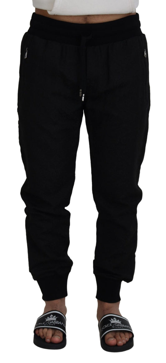 Dolce & Gabbana Elegant Black Jogger Pants for the Modern Man IT52 / L