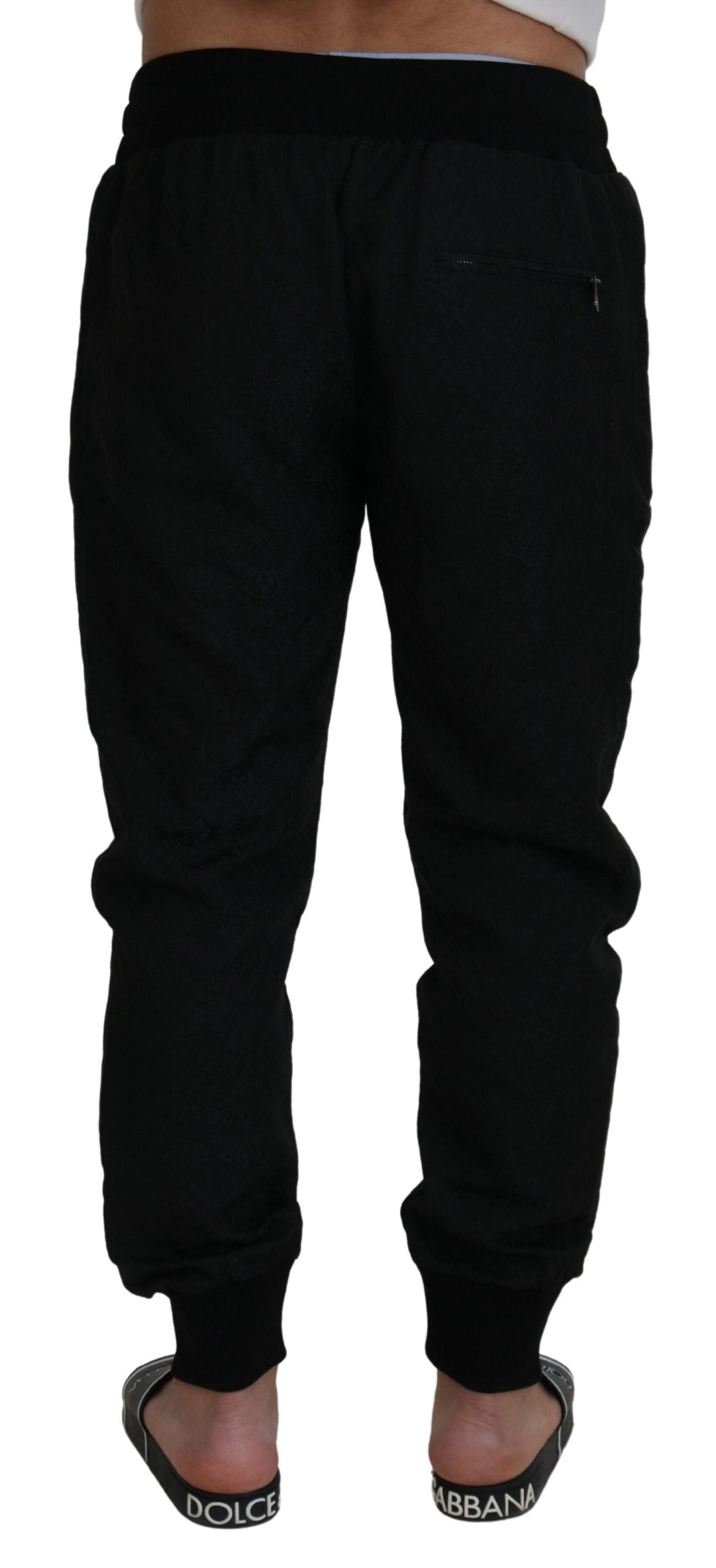 Dolce & Gabbana Elegant Black Jogger Pants for the Modern Man IT52 / L