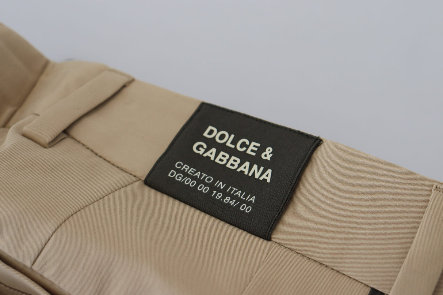 Dolce & Gabbana Elegant Bi-Color Cotton Stretch Pants IT50 / L