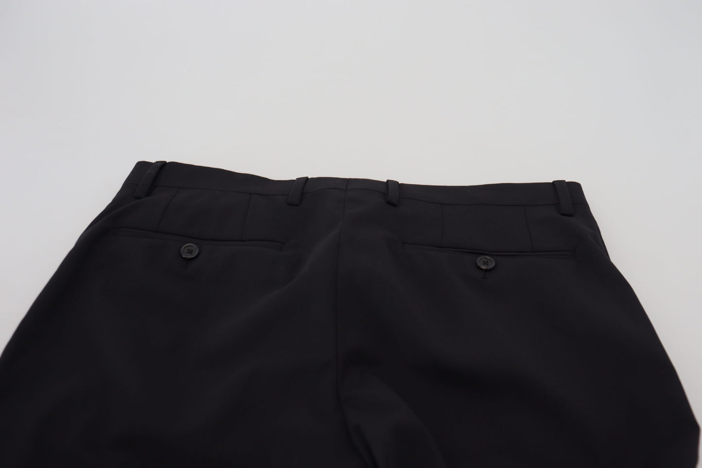 Dolce & Gabbana Elegant Black Wool Blend Trousers IT46 / S