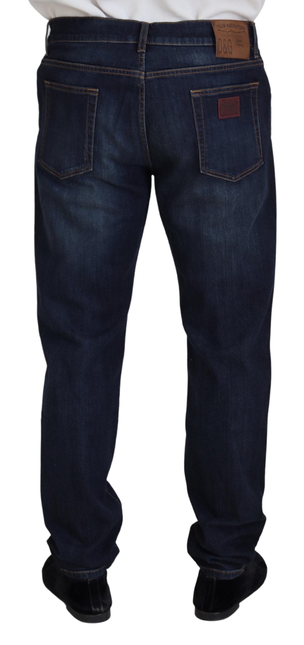 Dolce & Gabbana Elegant Blue Denim Pants IT44 / XS