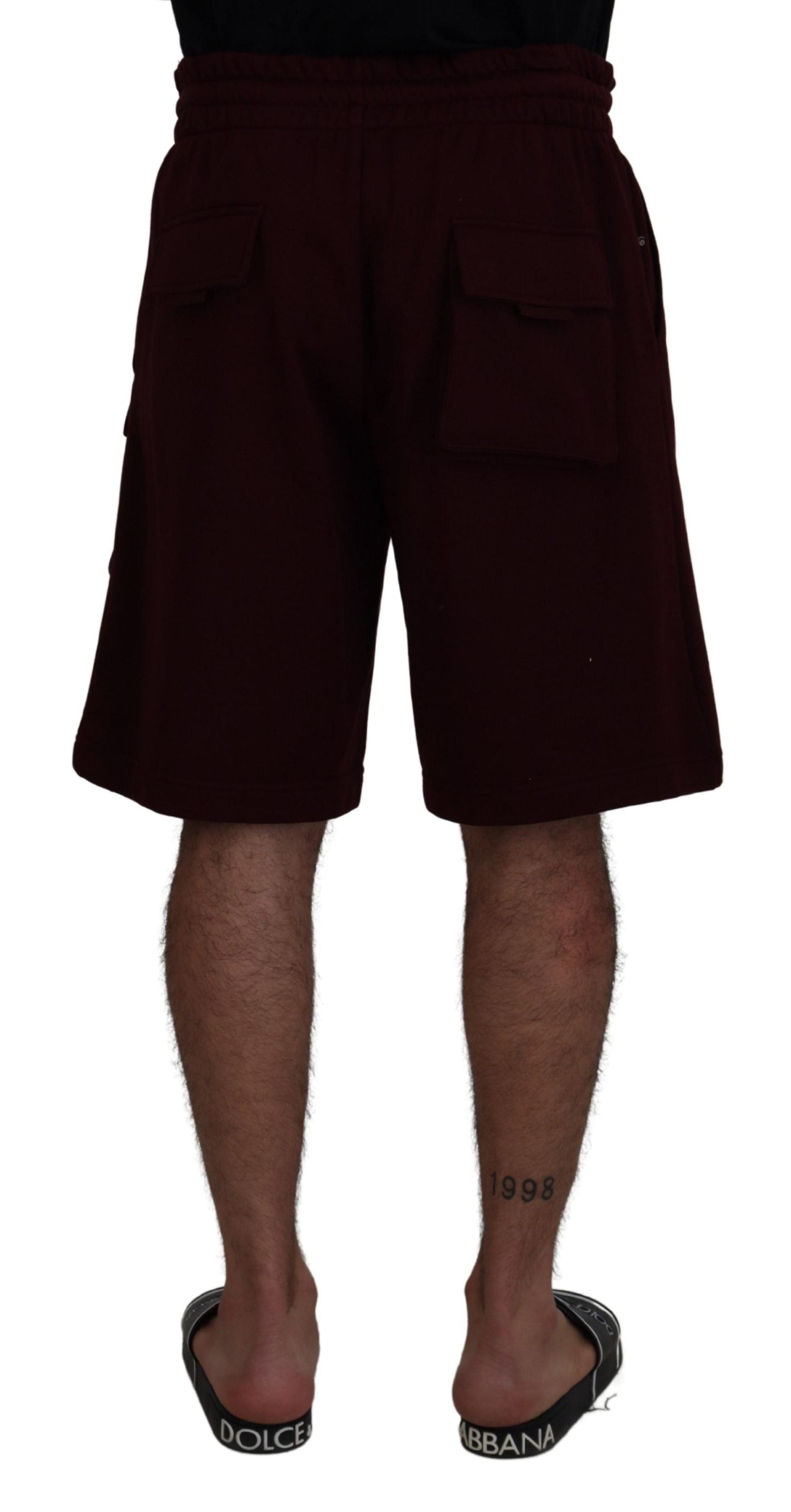 Dolce & Gabbana Elegant Maroon Tailored Shorts IT50 / L