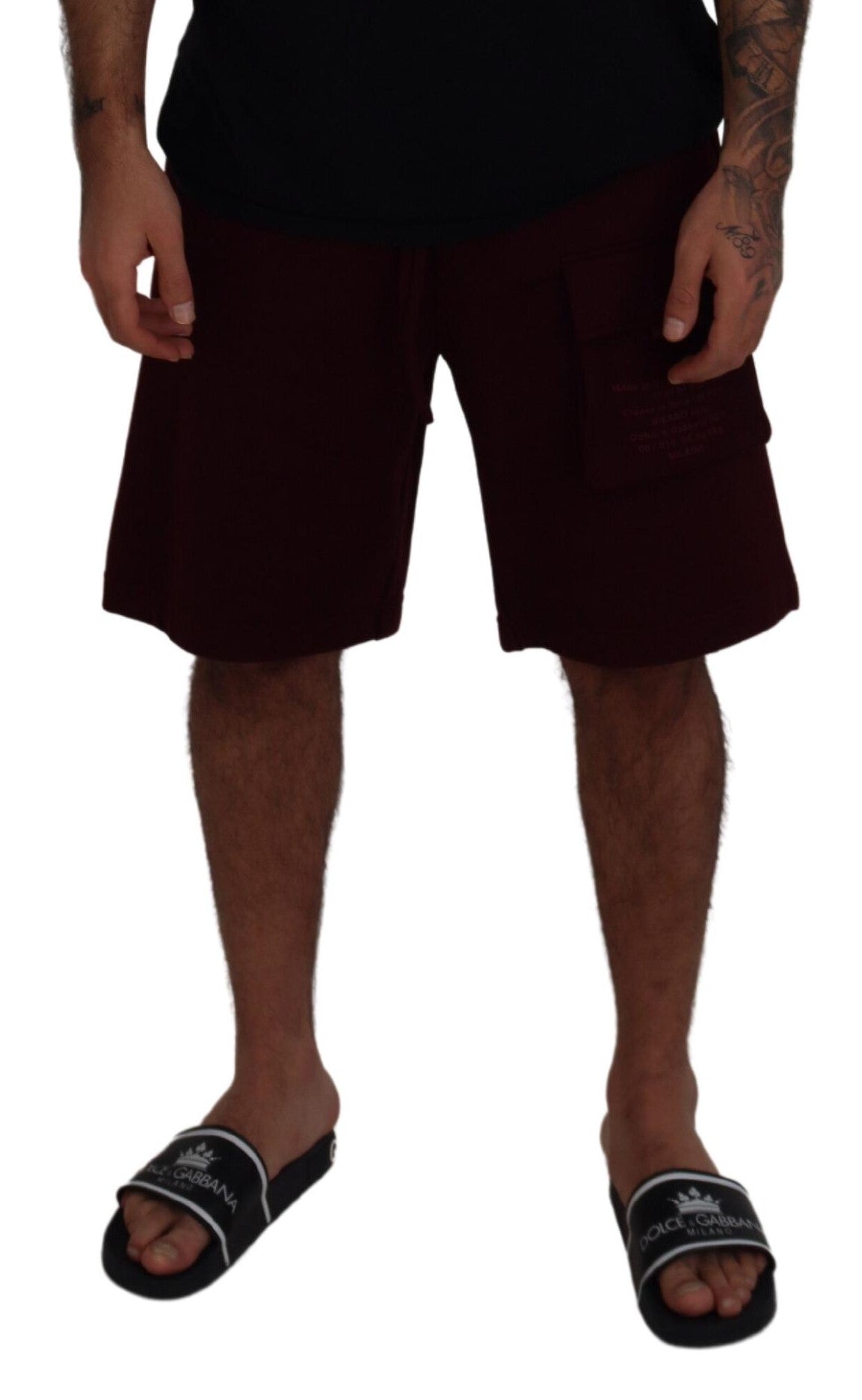 Dolce & Gabbana Elegant Maroon Tailored Shorts IT50 / L