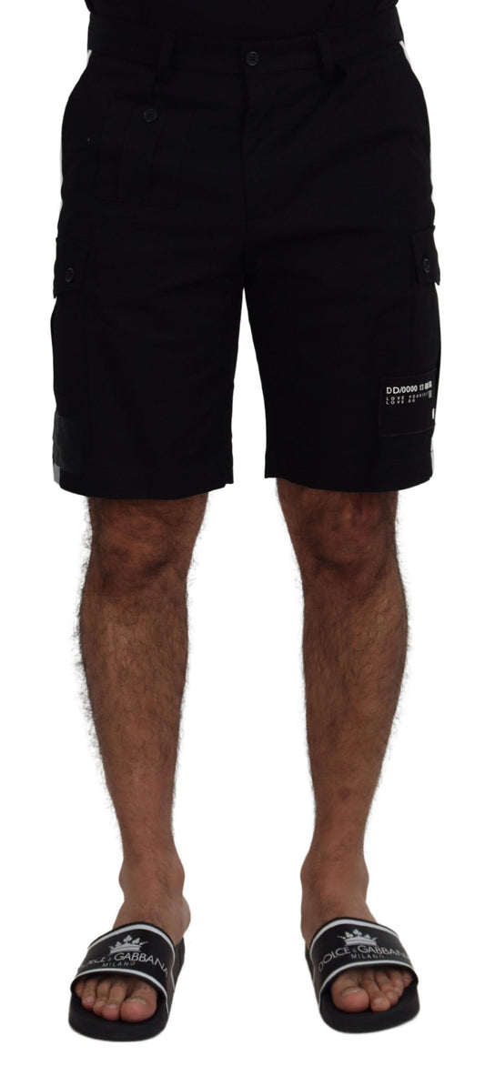 Dolce & Gabbana Elegant MainLine Black Shorts IT48 / M