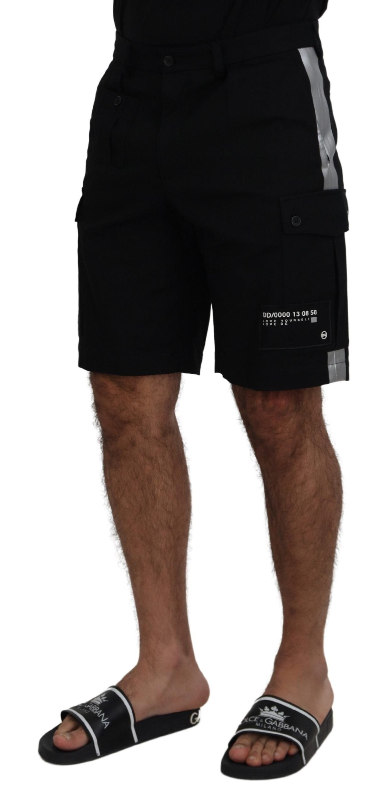 Dolce & Gabbana Elegant MainLine Black Shorts IT48 / M