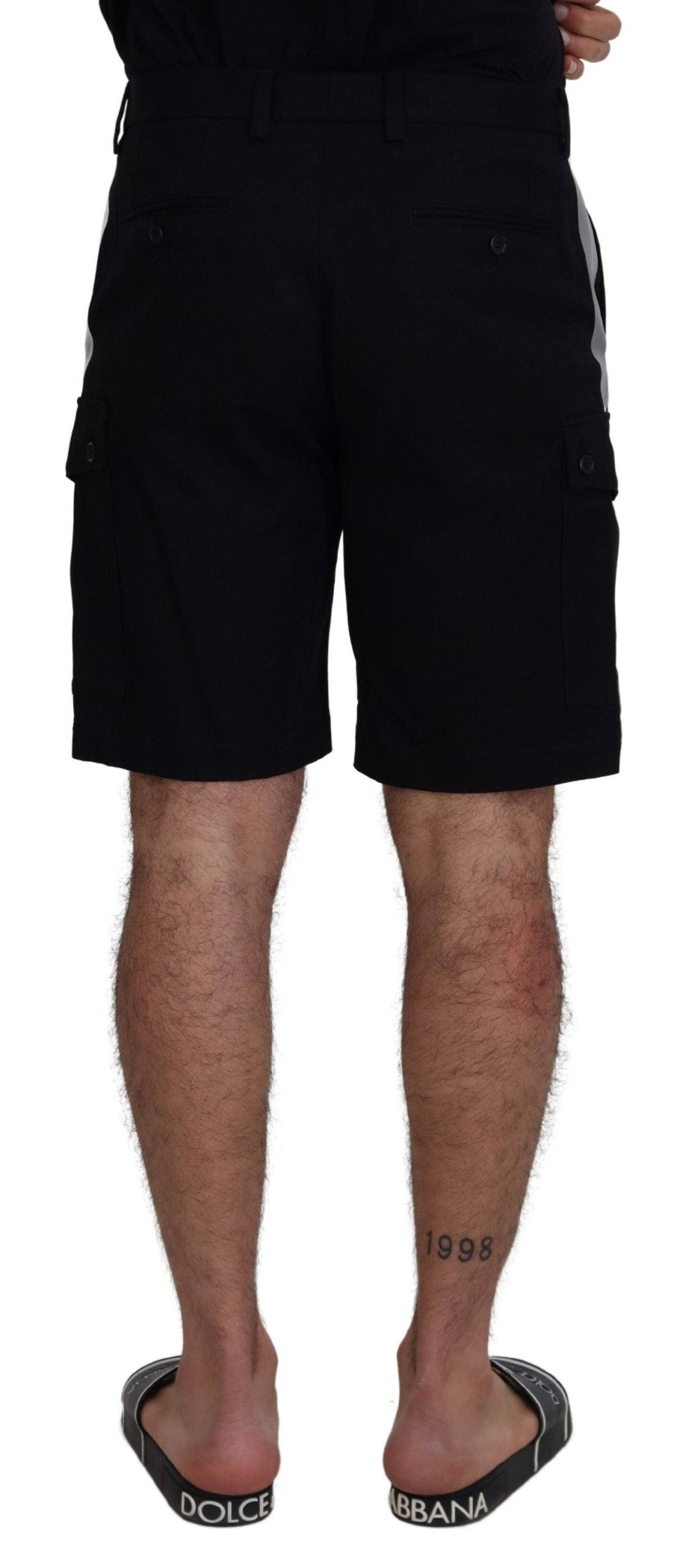 Dolce & Gabbana Elegant MainLine Black Shorts IT48 / M