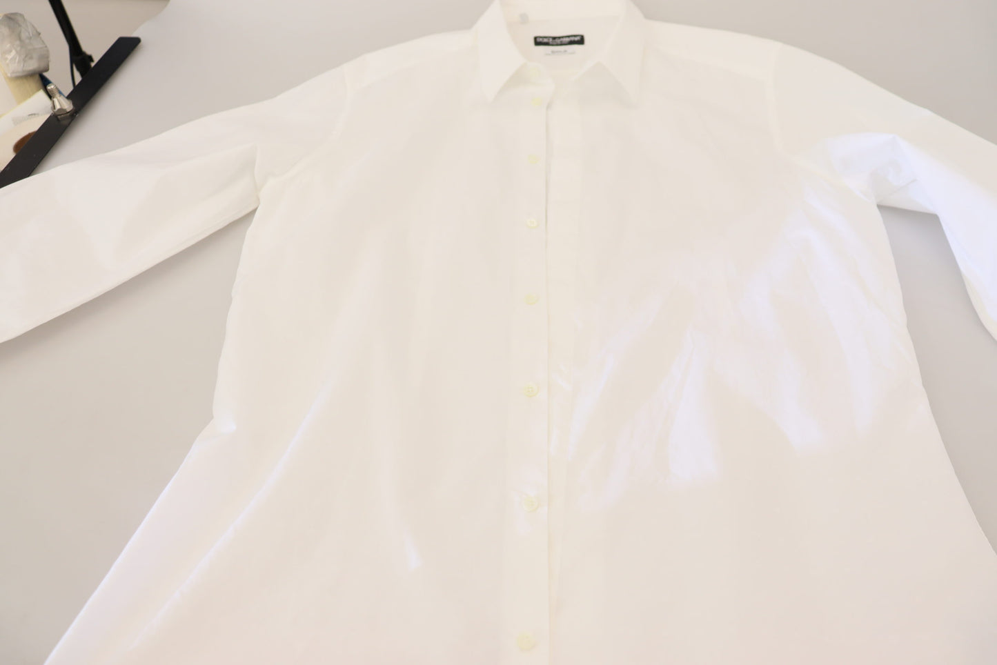 Dolce & Gabbana Elegance Reimagined White Cotton Dress Shirt IT43 / XL