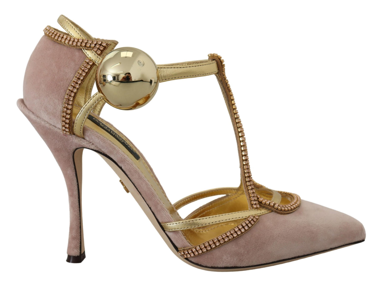 Dolce & Gabbana Elegant Pink Crystal Pumps with High Heels EU36 / US5.5