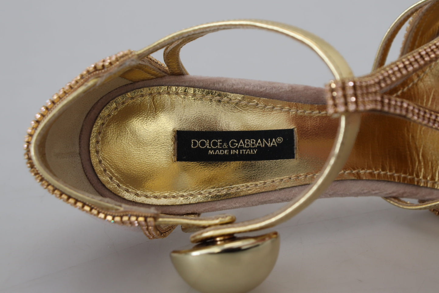 Dolce & Gabbana Elegant Pink Crystal Pumps with High Heels EU36 / US5.5