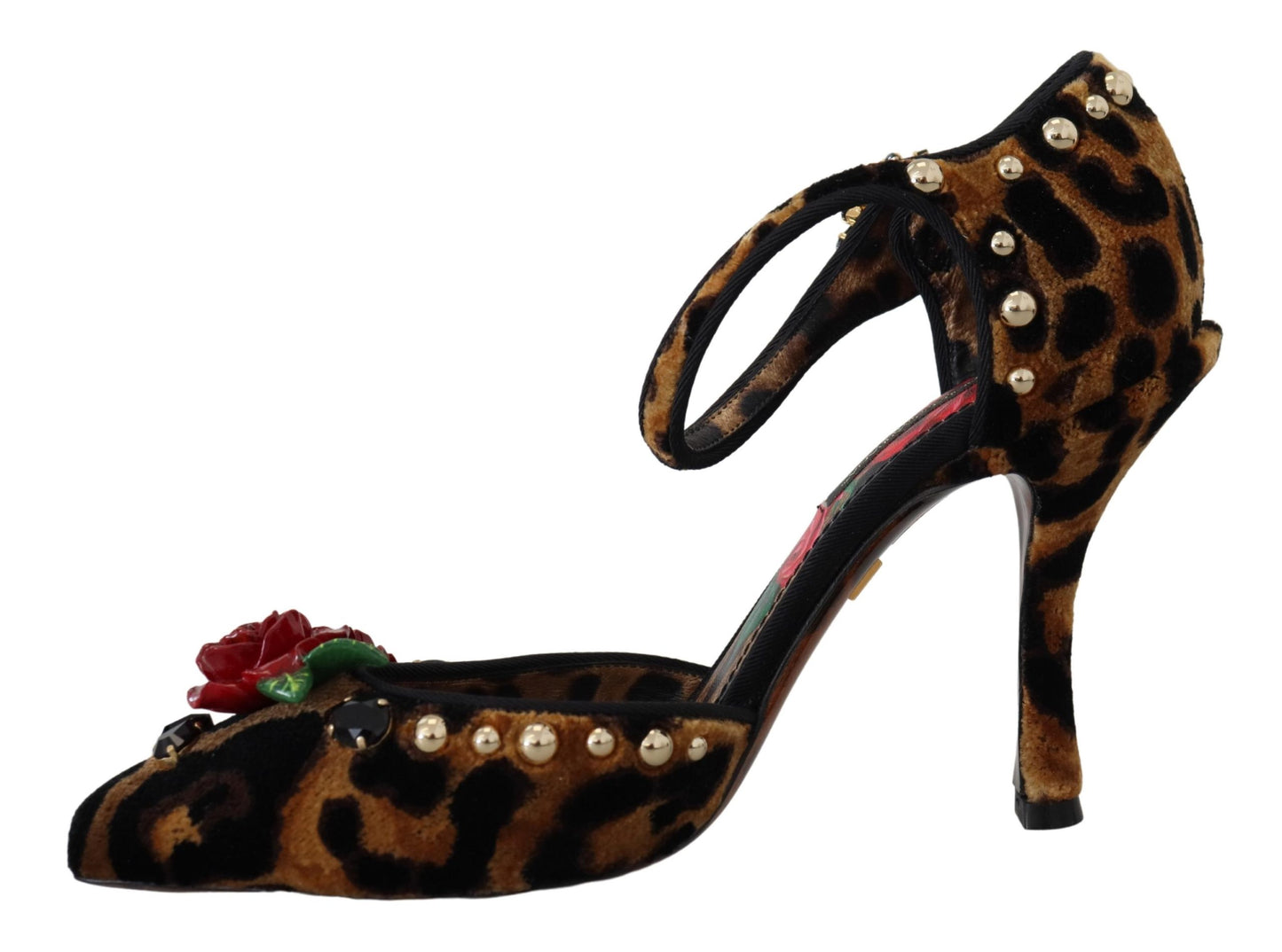 Dolce & Gabbana Chic Leopard Ankle Strap Sandal Heels EU36 / US5.5