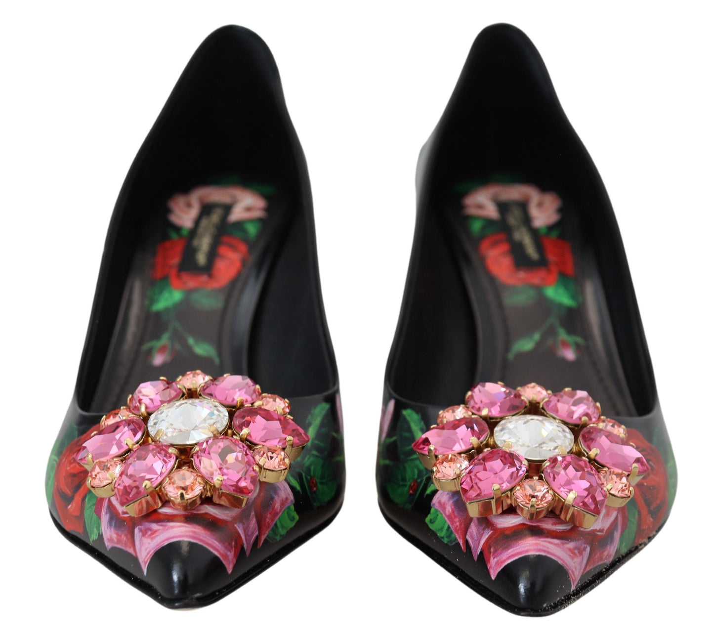 Dolce & Gabbana Elegant Floral Crystal Pumps EU36.5 / US6