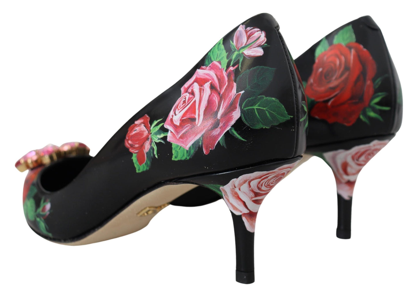 Dolce & Gabbana Elegant Floral Crystal Pumps EU36.5 / US6