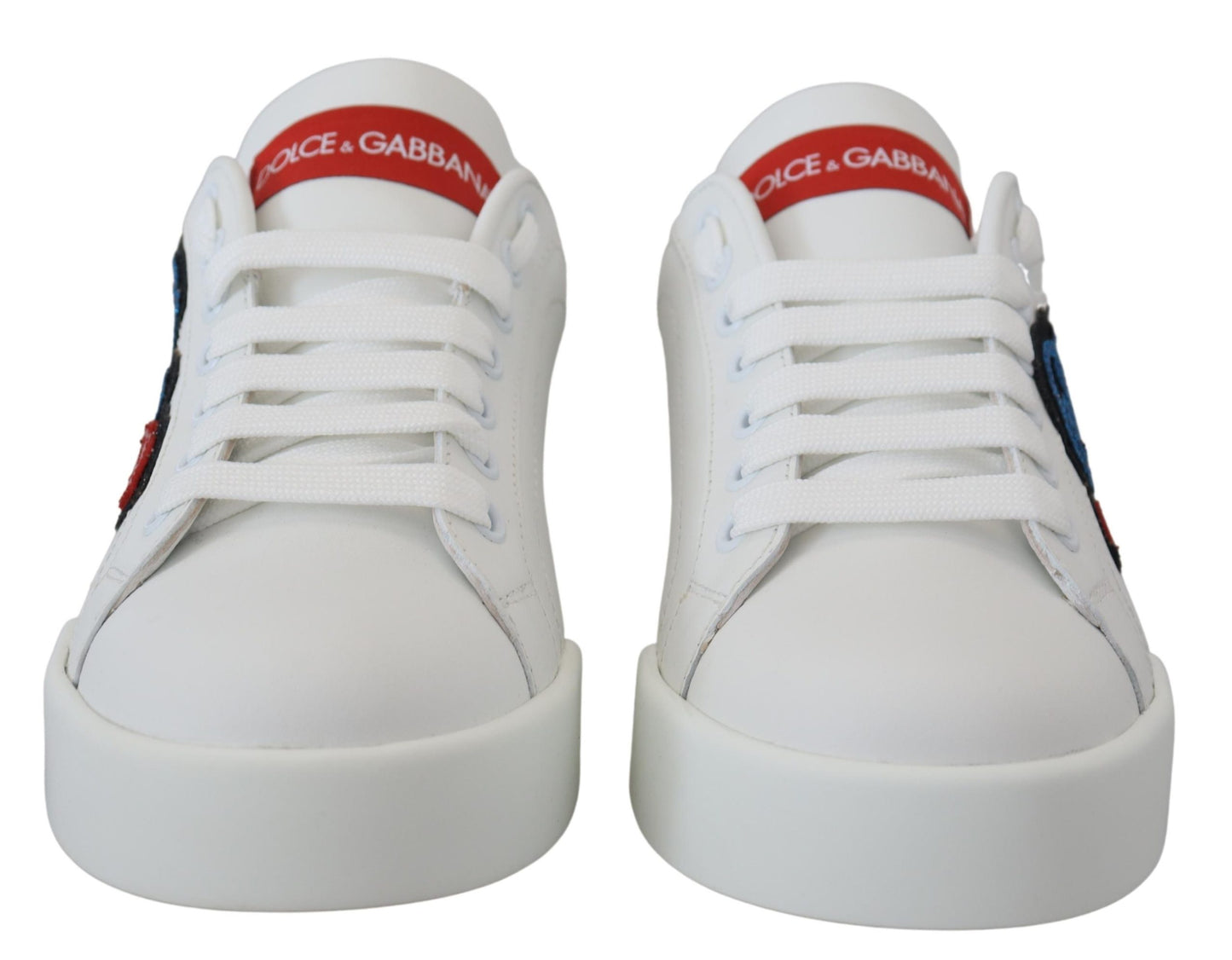 Dolce & Gabbana Sparkling White Portofino Sneakers EU35 / US4.5