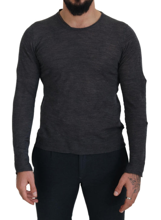 Costume National Sleek Gray Crewneck Pullover Sweater IT48 | M