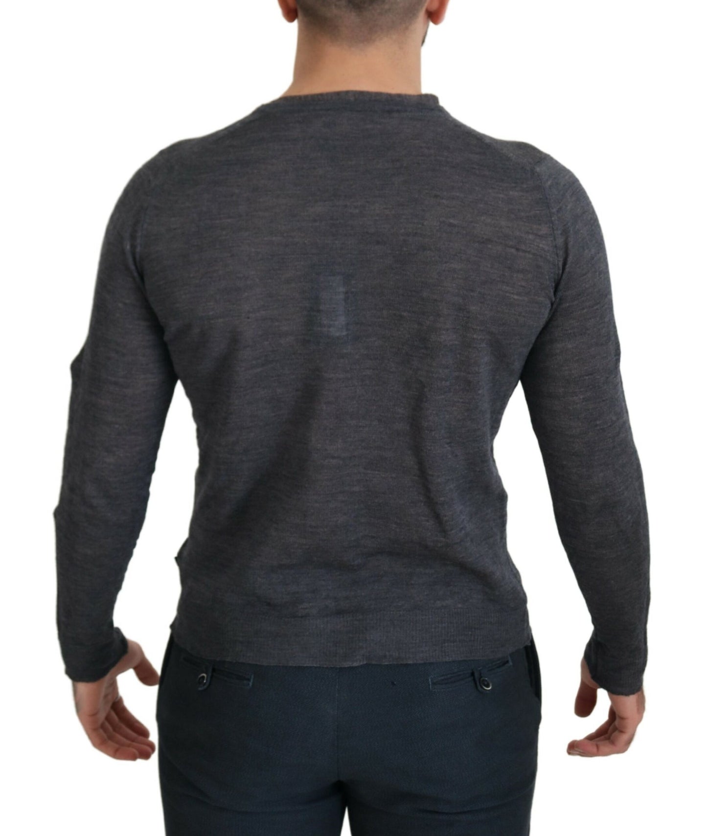 Costume National Sleek Gray Crewneck Pullover Sweater IT48 | M