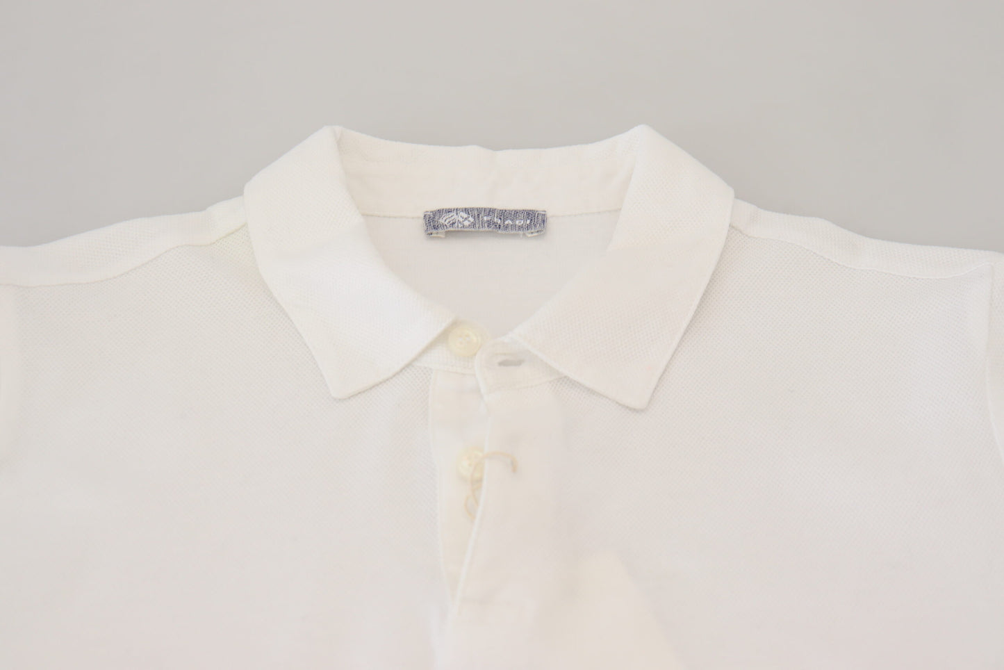 FRADI Elegant White Cotton Polo T-Shirt IT46 | S