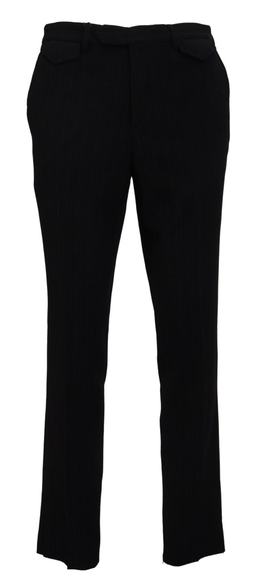 BENCIVENGA Elegant Black Italian Designer Pants IT48 | M