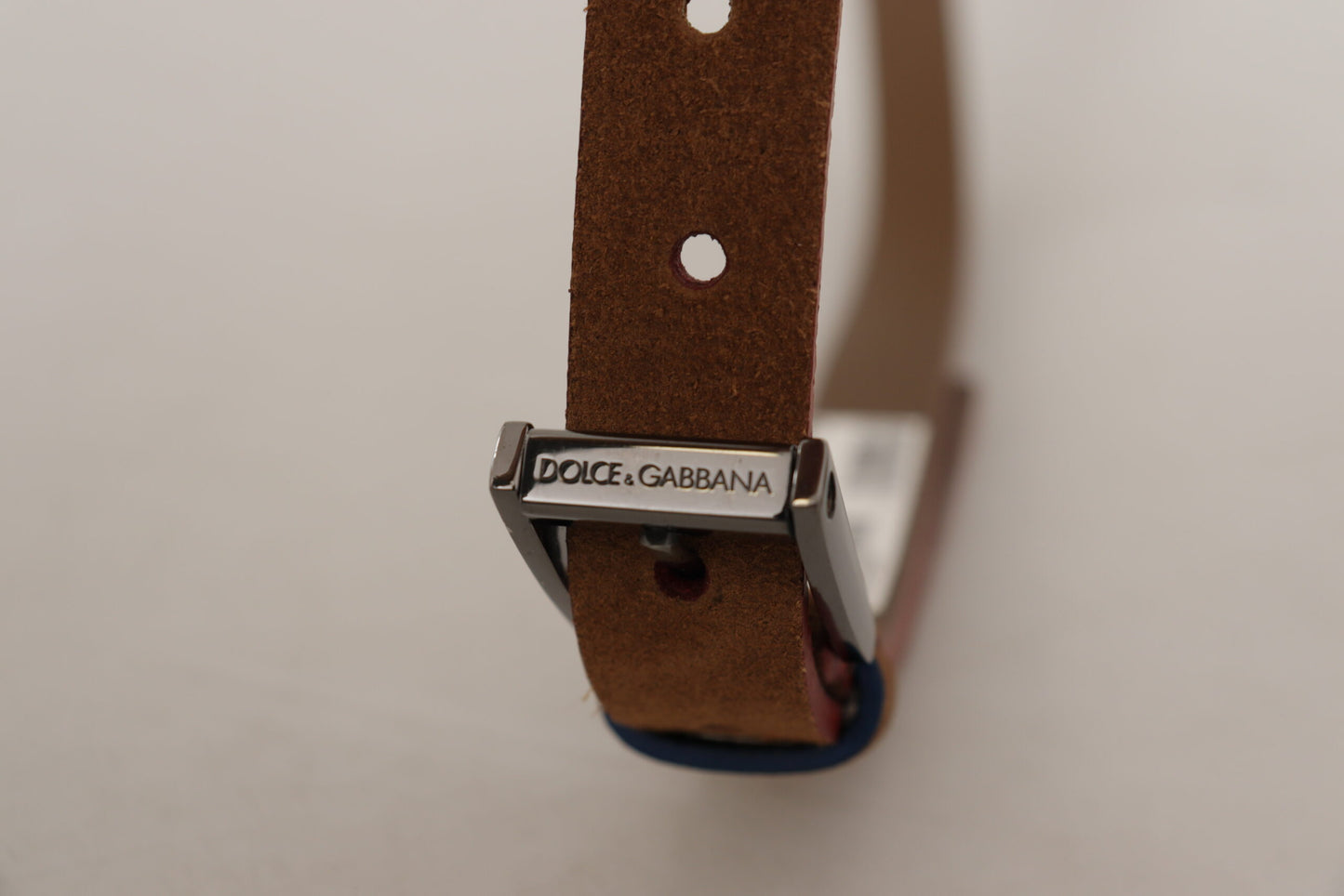 Dolce & Gabbana Chic Suede Belt with Logo Engraved Buckle 90CM / 36 INCHES