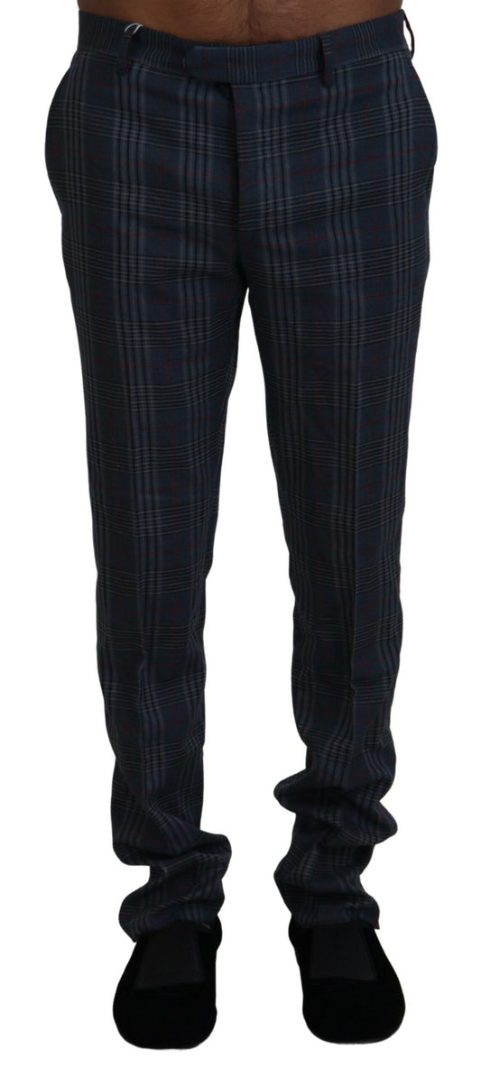 BENCIVENGA Elegant Multicolor Pure Wool Trousers IT46 | S