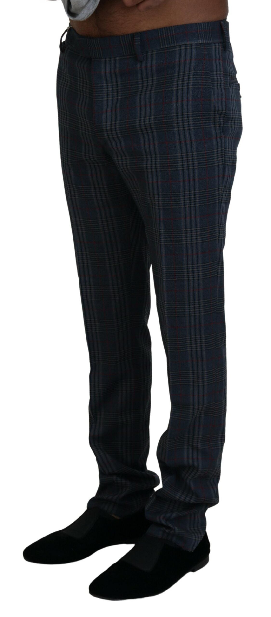 BENCIVENGA Elegant Multicolor Pure Wool Trousers IT46 | S