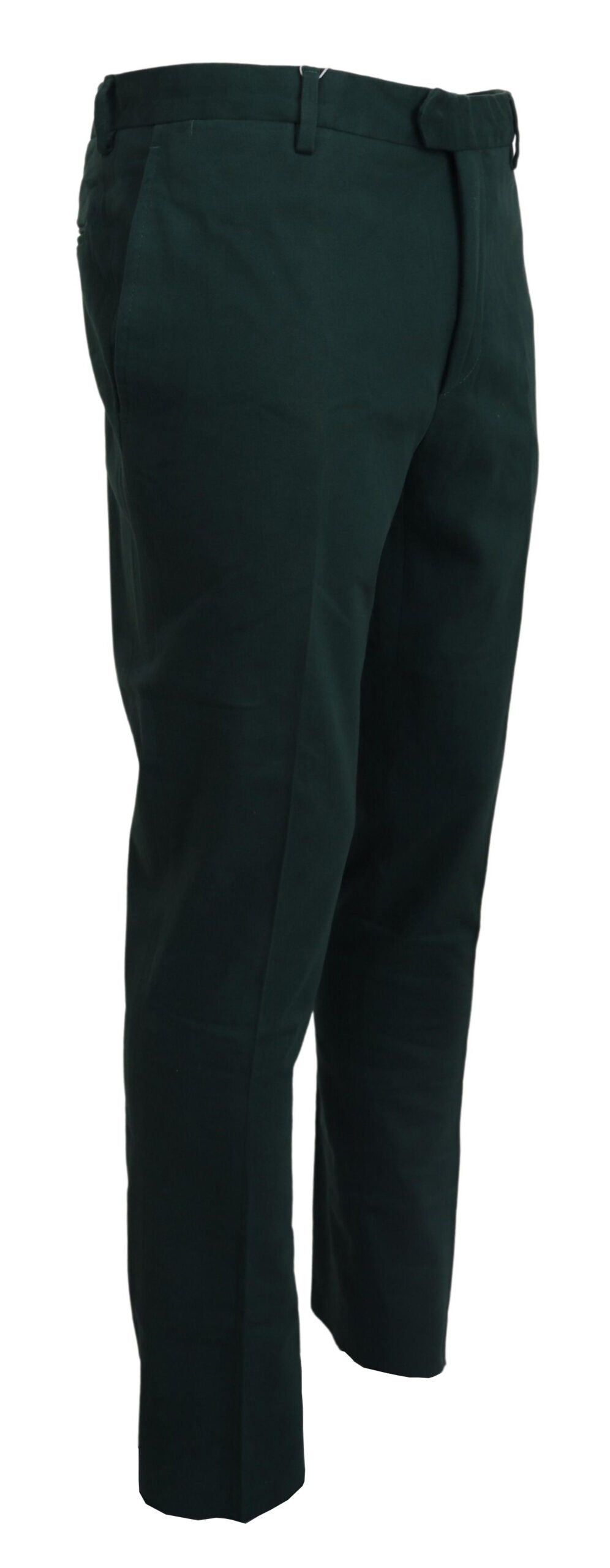 BENCIVENGA Elegant Dark Green Chino Trousers IT46 | S