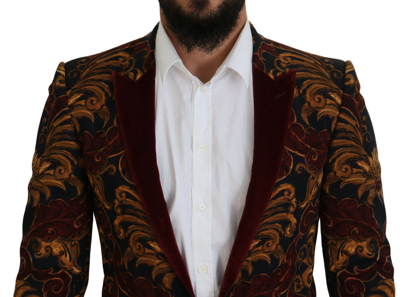 Dolce & Gabbana Elegant Multicolor Wool Blend Blazer IT46 / S