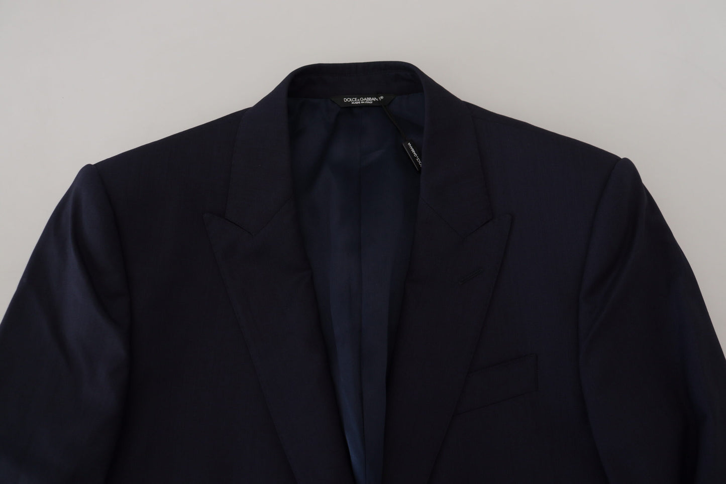 Dolce & Gabbana Elegant Blue Wool Silk Blazer Jacket IT46 / S