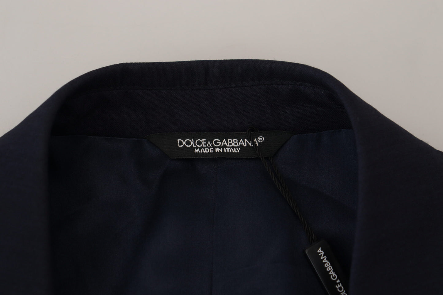 Dolce & Gabbana Elegant Blue Wool Silk Blazer Jacket IT46 / S